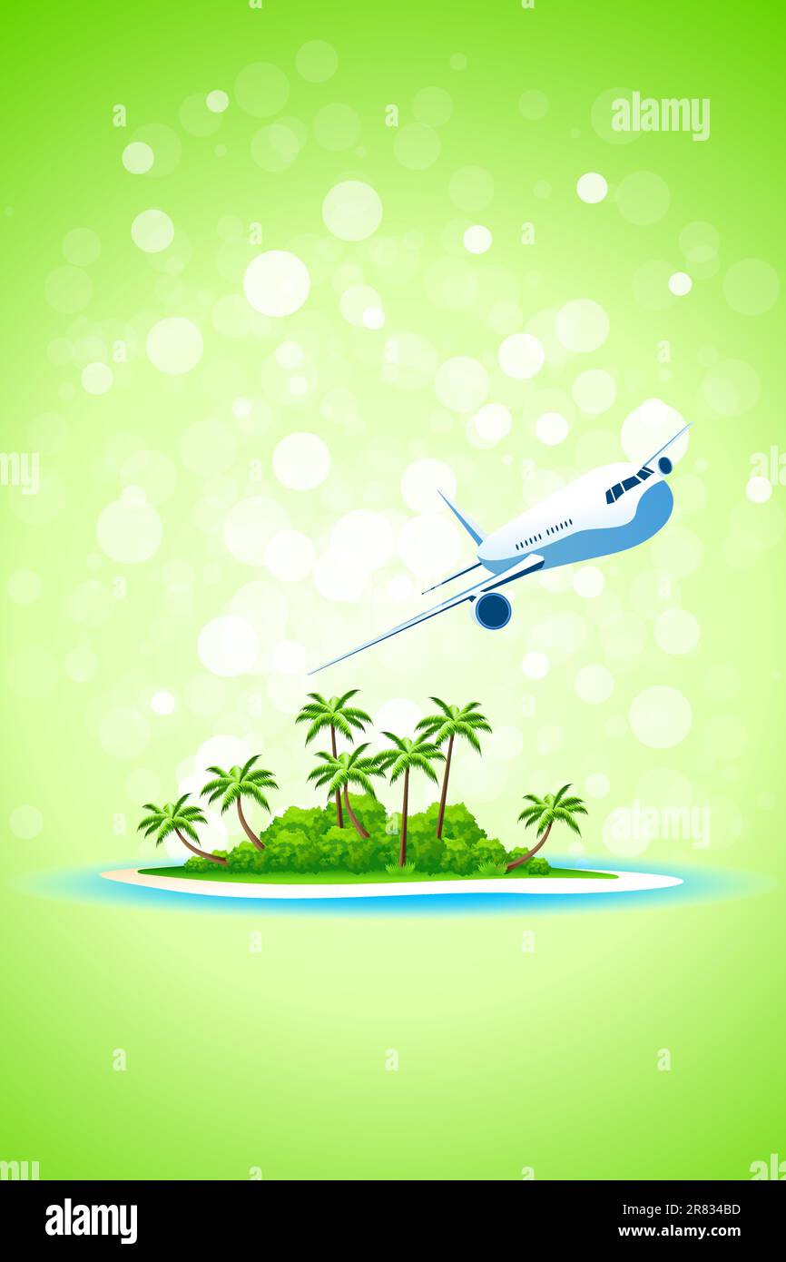 Beach aircraft scene Stock Vector Images - Alamy