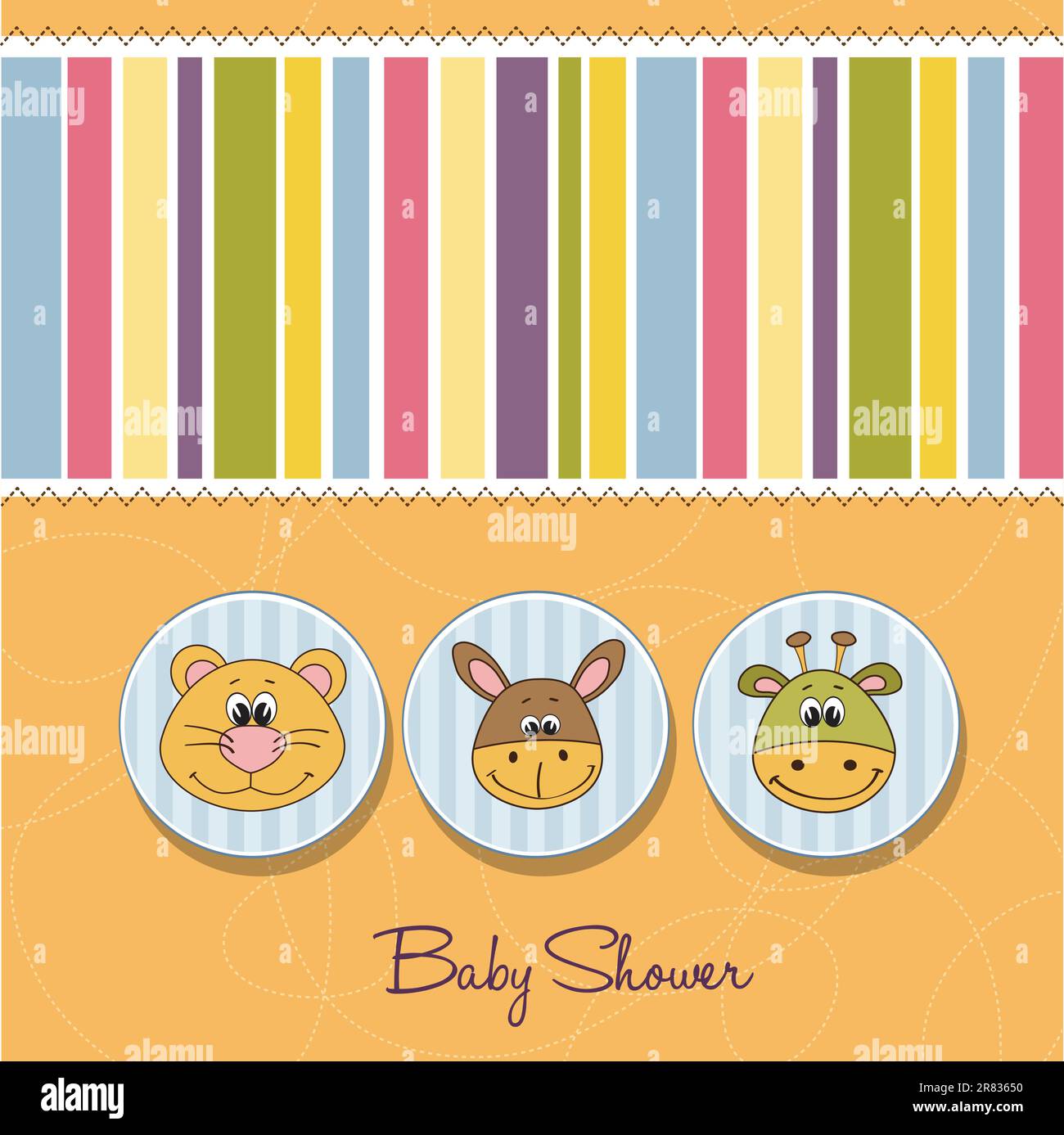 baby shower card Stock Vector