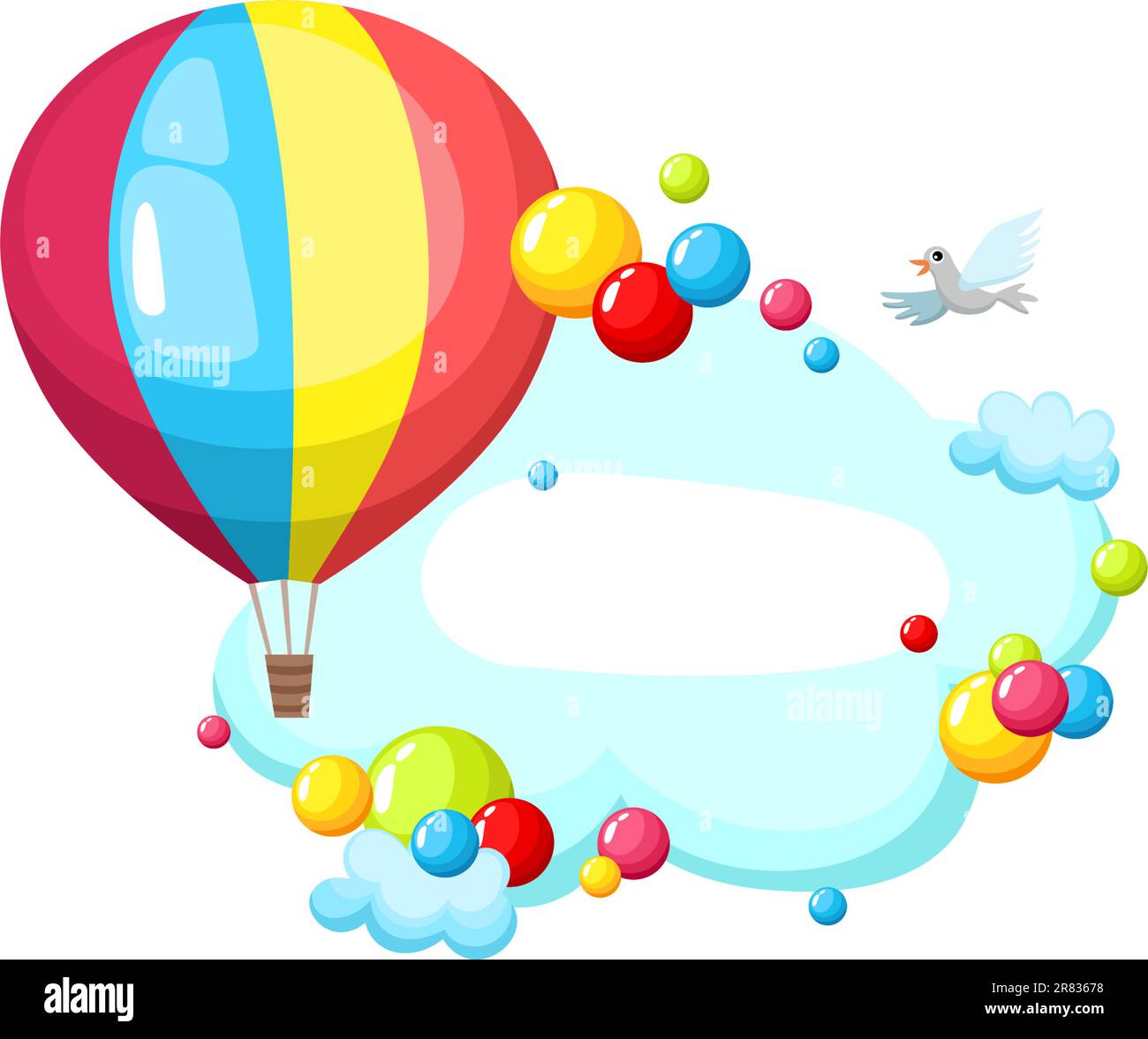 vector illustration of a air balloon Stock Vector Image & Art - Alamy