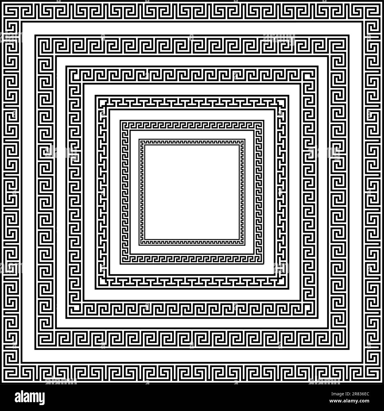 illustration of different greek ornament patterns Stock Vector Image ...