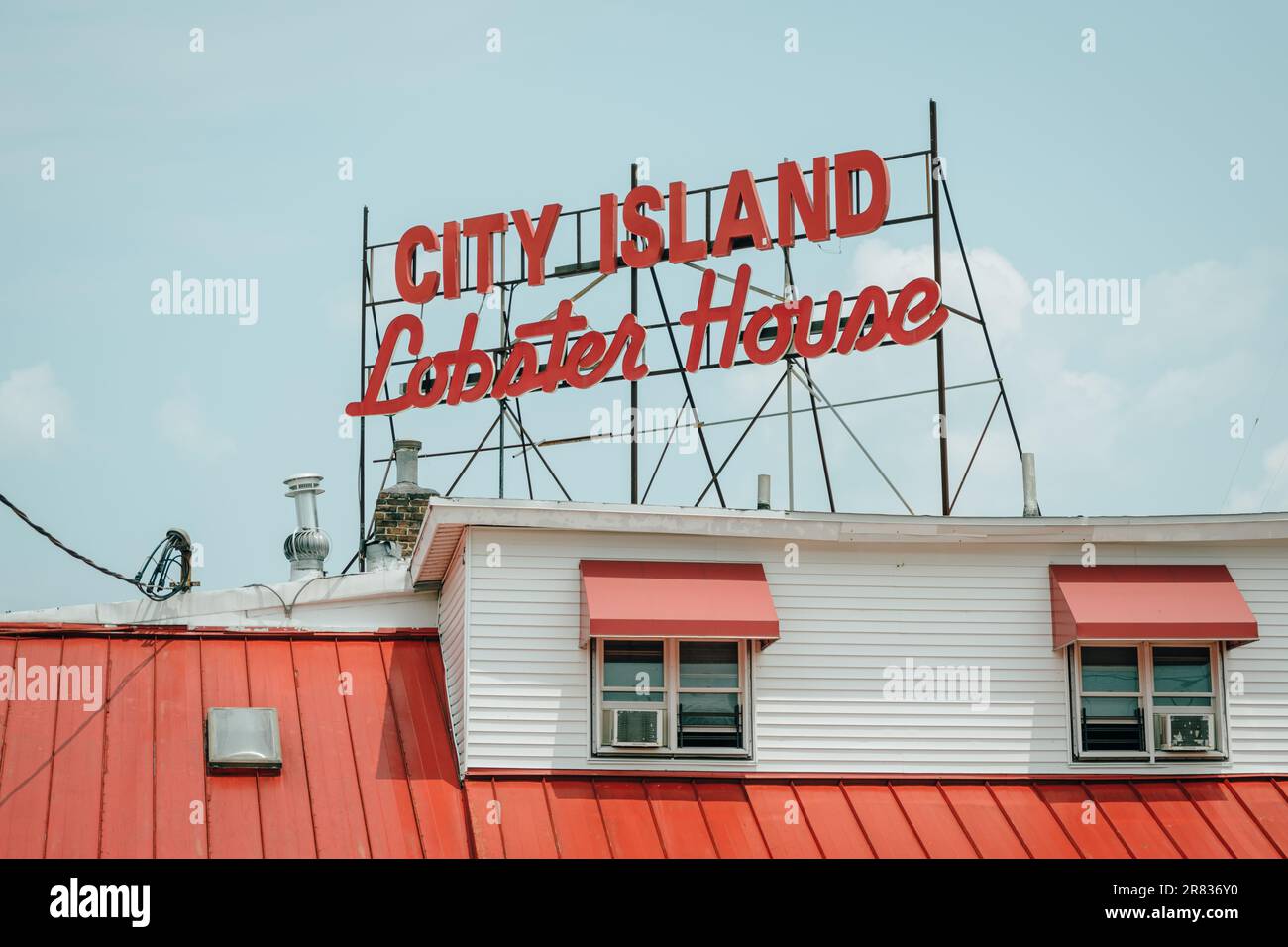 City Island Lobster House vintage sign, The Bronx, New York Stock Photo Alamy