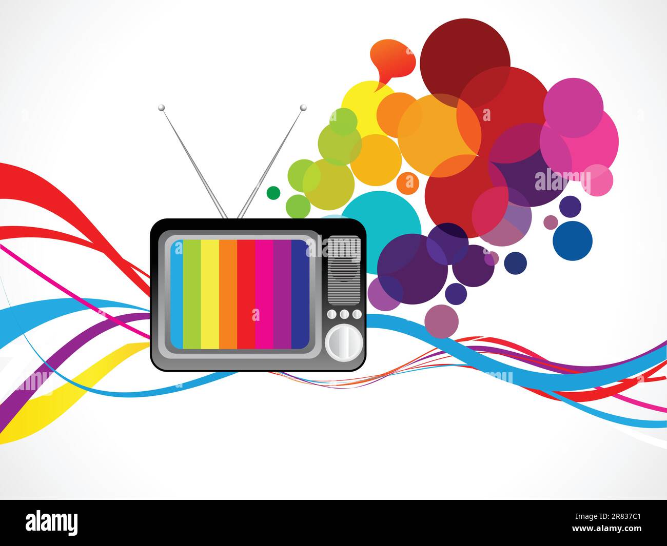 abstract colorful media background vector illustration Stock Vector
