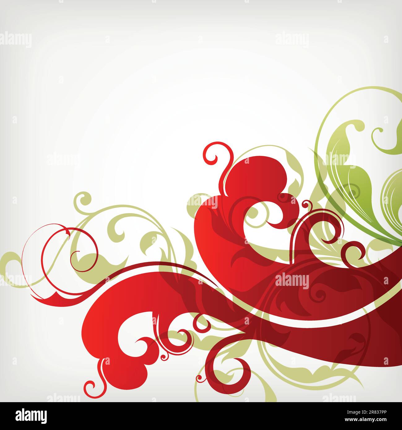 illustration drawing of floral background Stock Vector