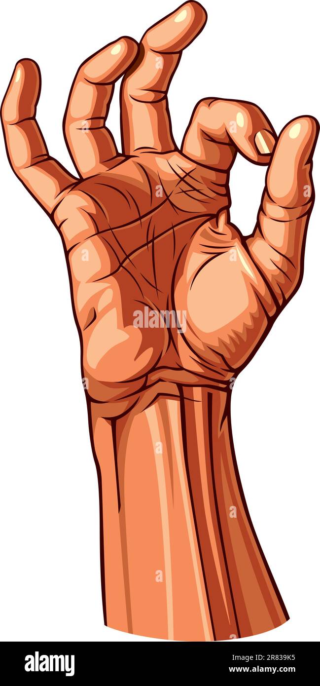 OK Hand Gesture. Vector illustration Stock Vector