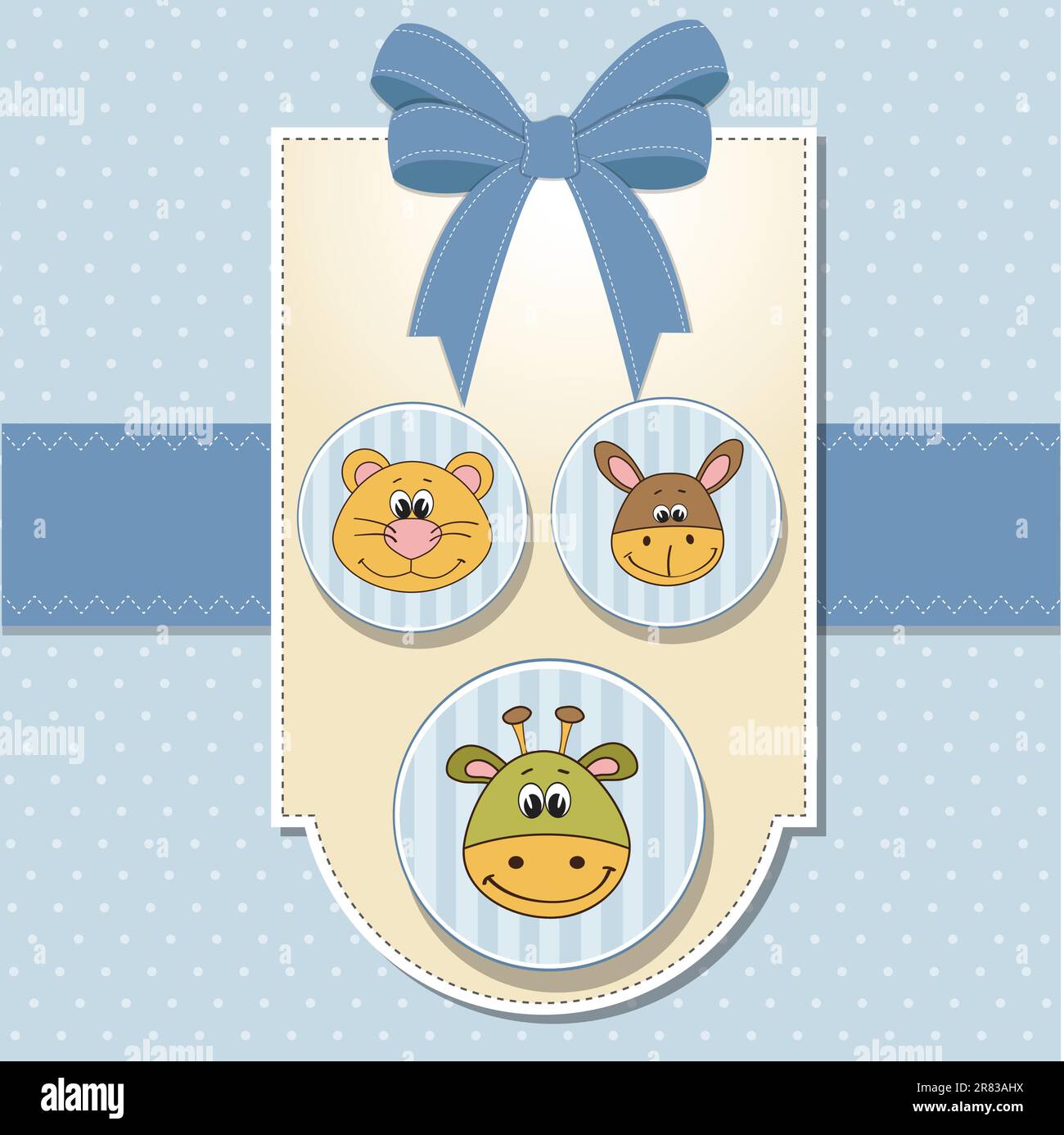 baby shower card Stock Vector