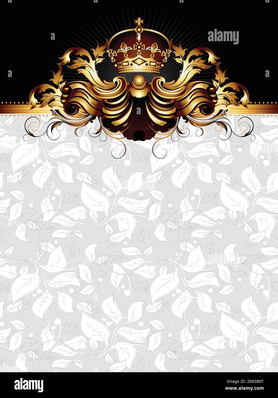 ornate frame, this illustration may be useful as designer work Stock Vector