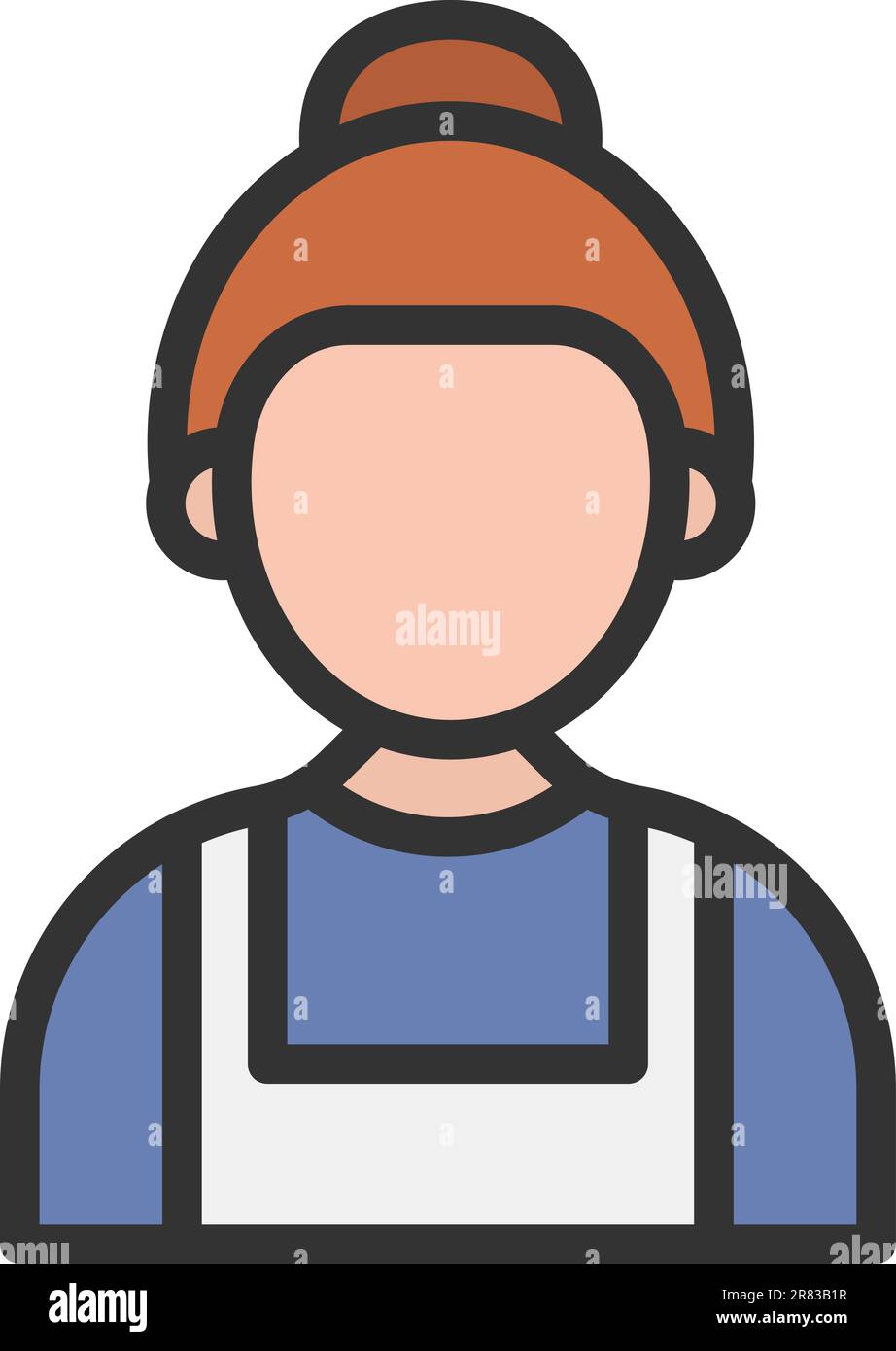 Maid icon vector image. Stock Vector