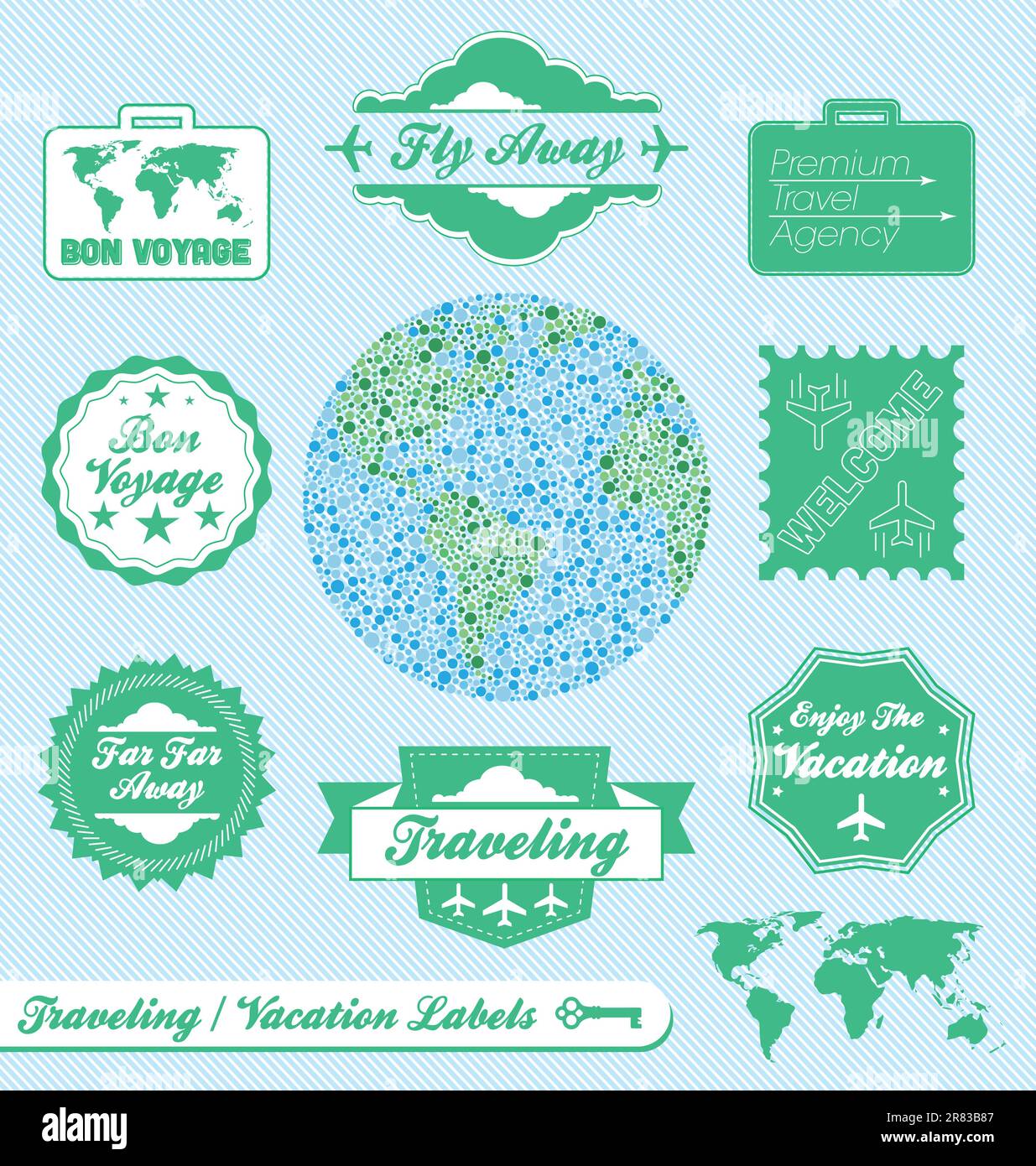 Label Collection of Travel Labels Stock Vector Image & Art - Alamy