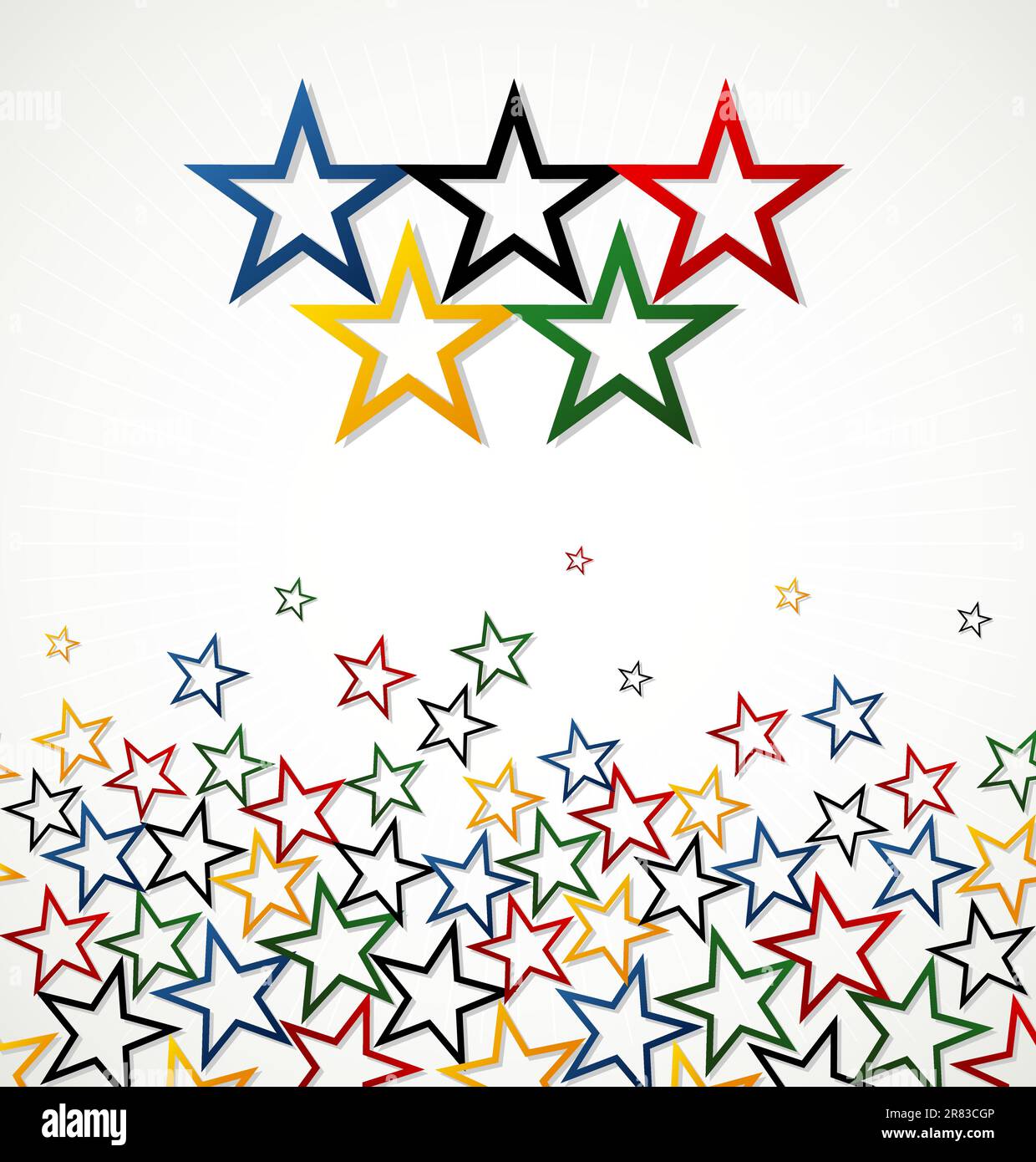 Olympics games stars background. Vector file layered for easy manipulation and customisation. Stock Vector