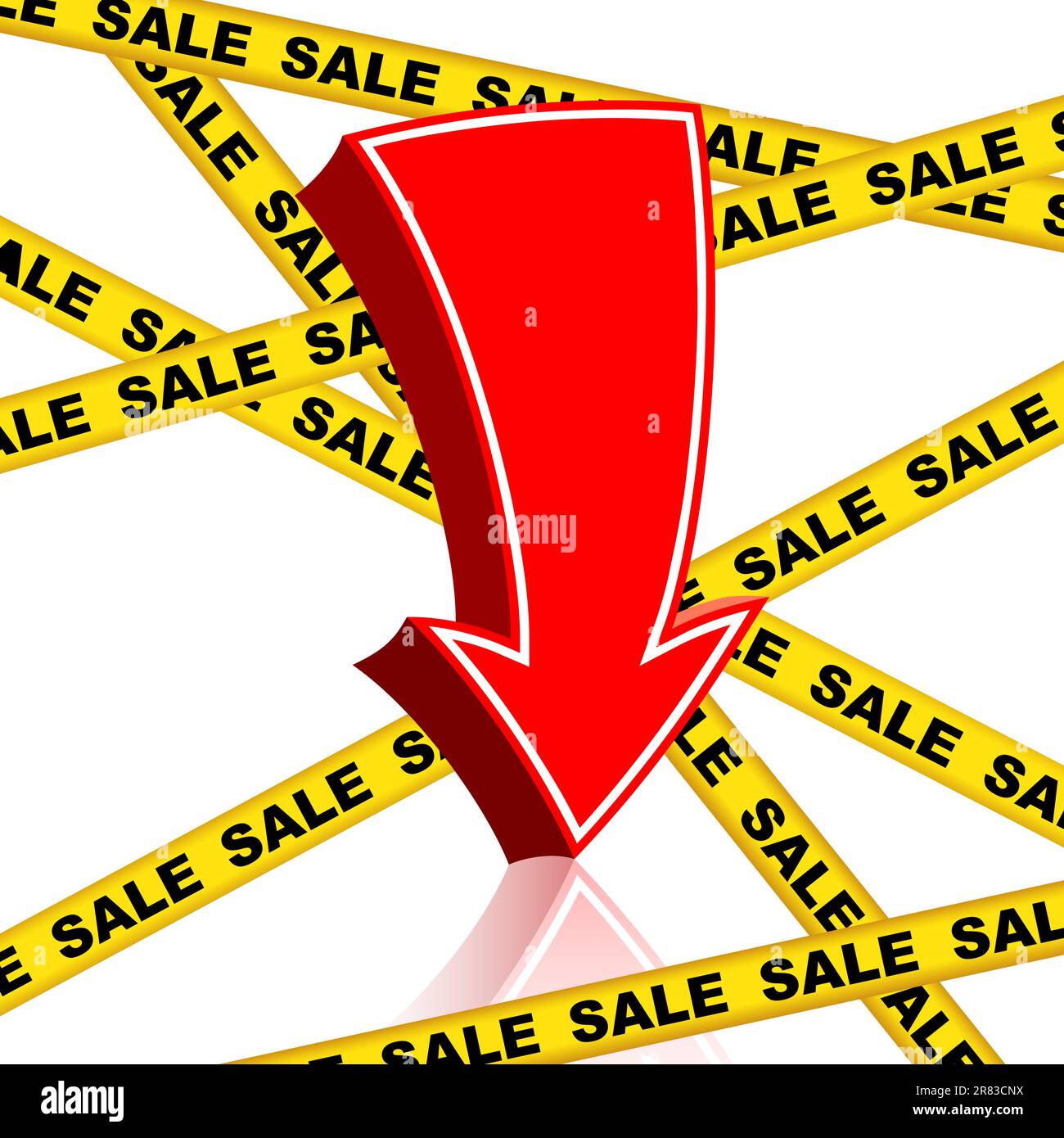 background with red arrow, this illustration may be useful as designer work Stock Vector