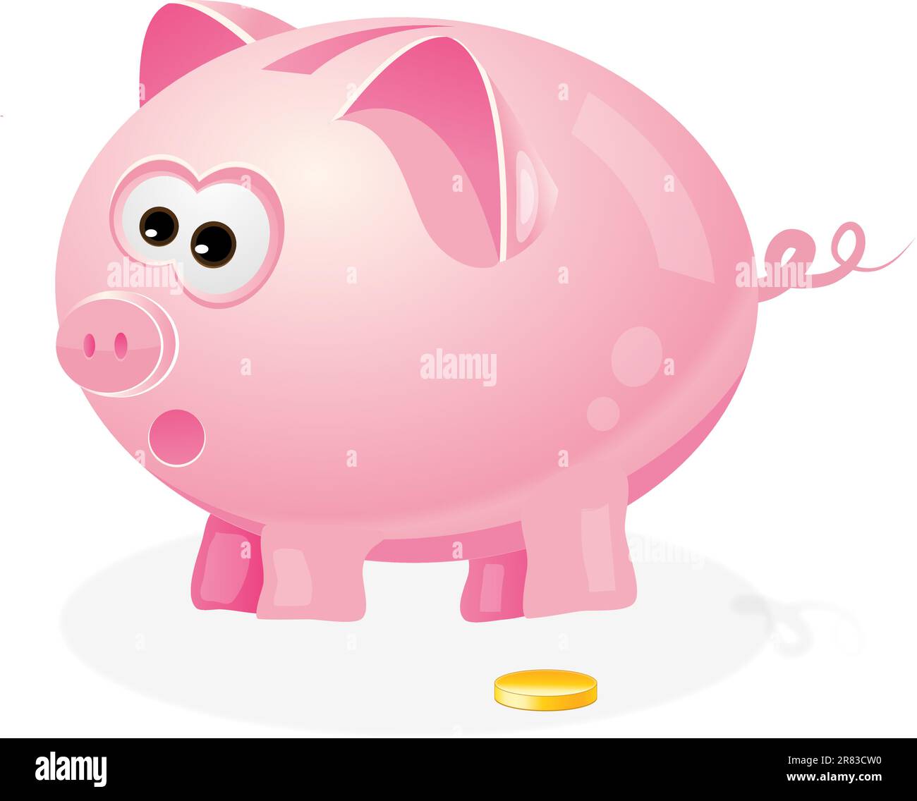 piggy bank. Also available as a Vector in Adobe illustrator EPS format, compressed in a zip file. The vector version be scaled to any size without ... Stock Vector