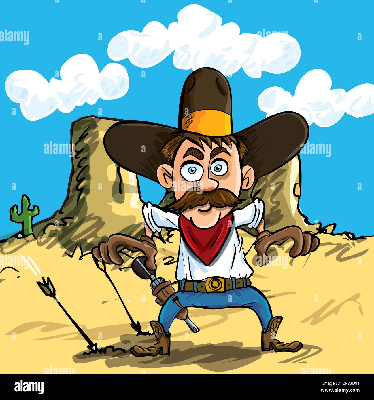 Cowboy drawing his gun hires stock photography and images Alamy