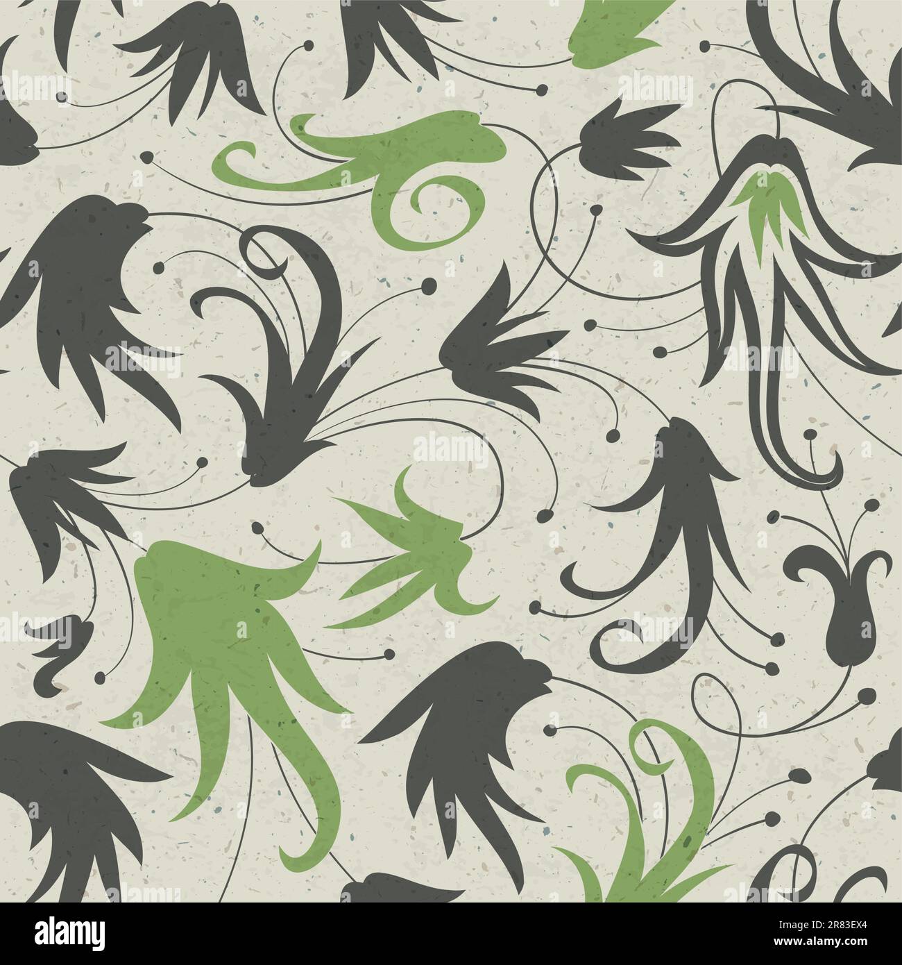 Abstract floral seamless pattern vector Stock Vector Images - Alamy