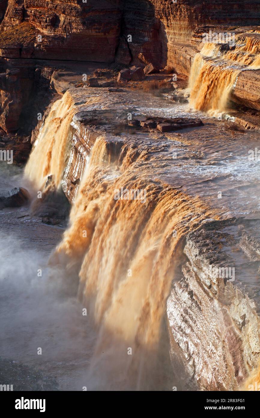 Grosse Wasserfaelle des Kleinen Colorado River, Leupp, AZ, USA Stock