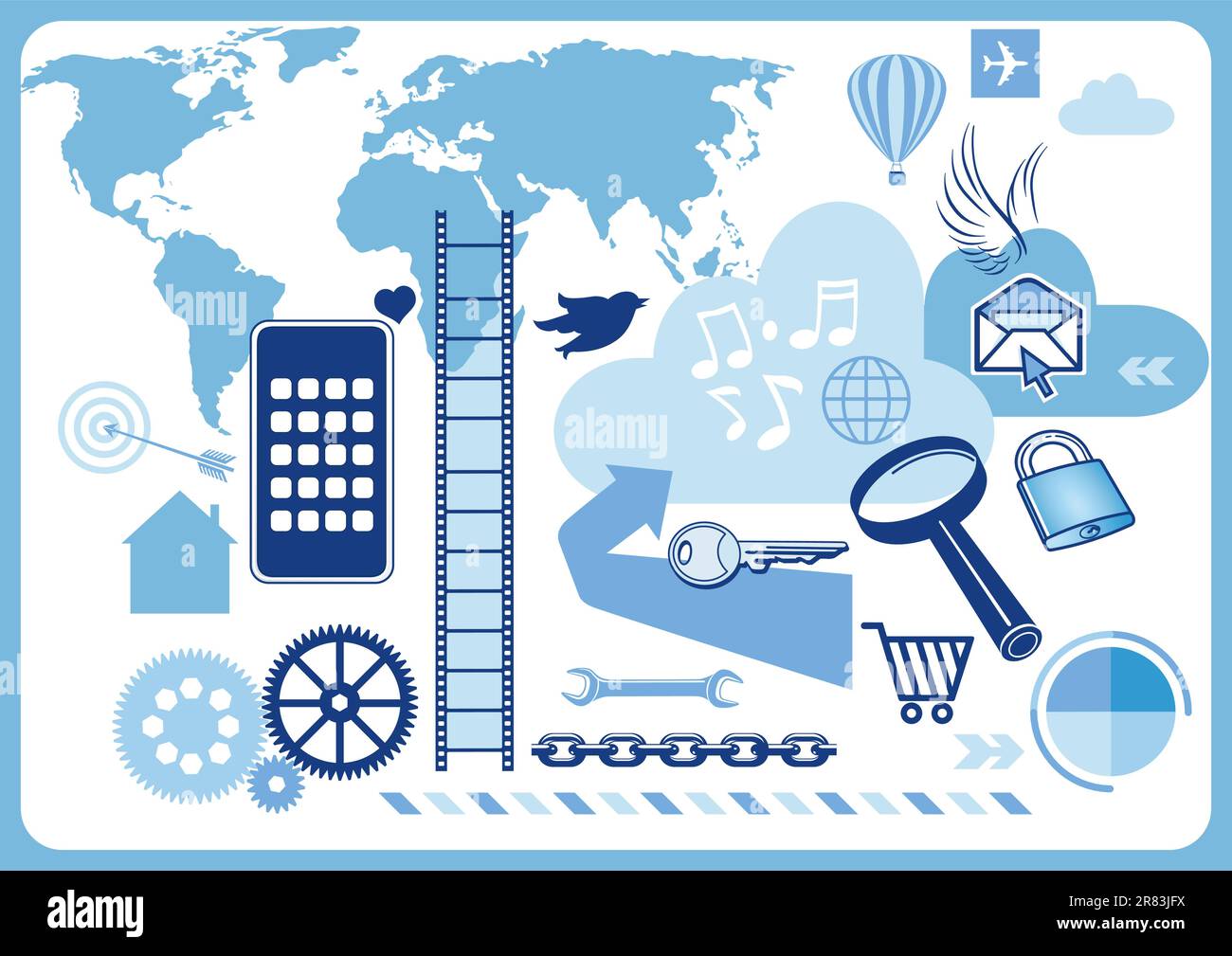 Web navigation Stock Vector