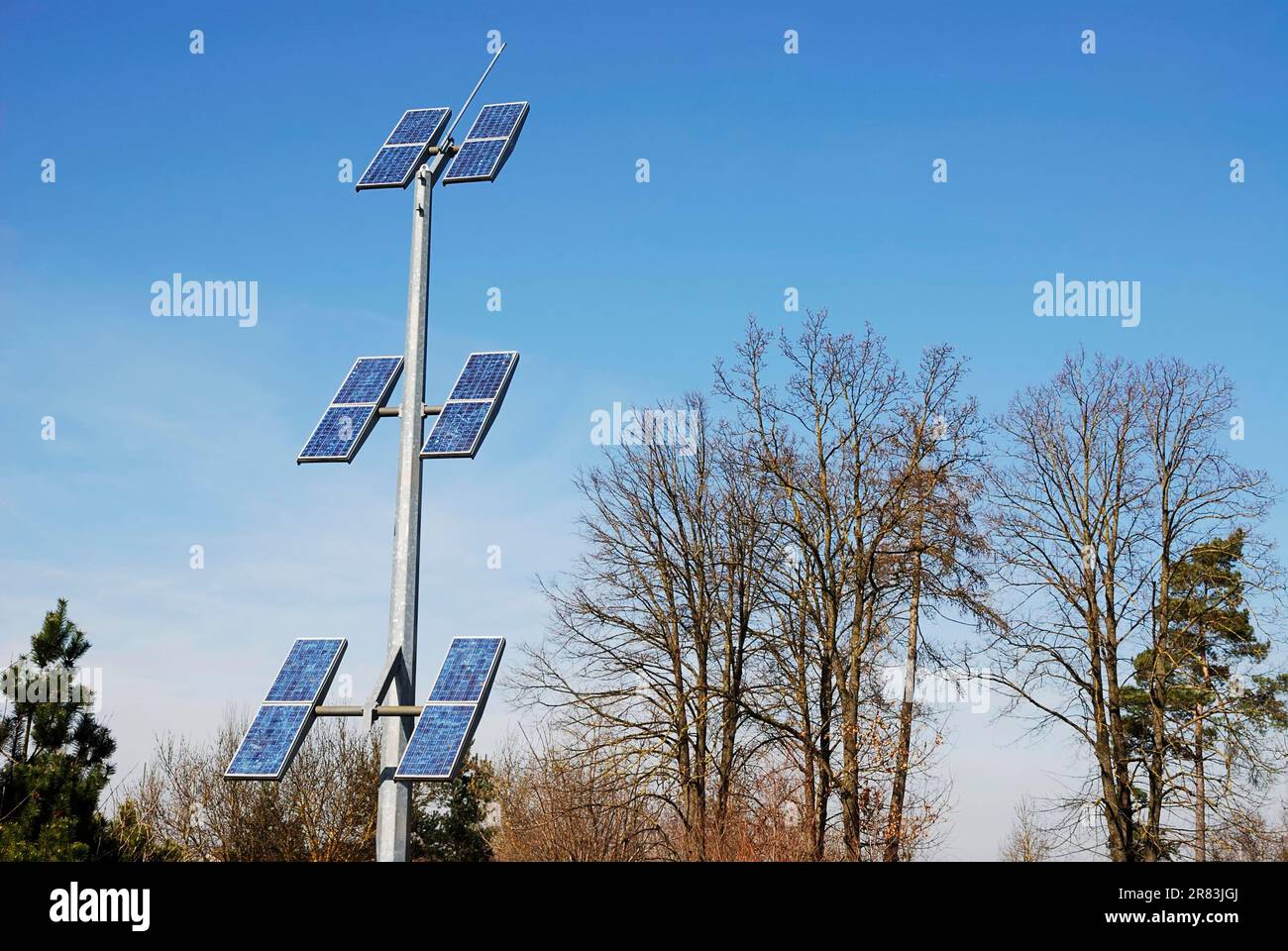 Renewable energy with photovoltaic technology Stock Photo