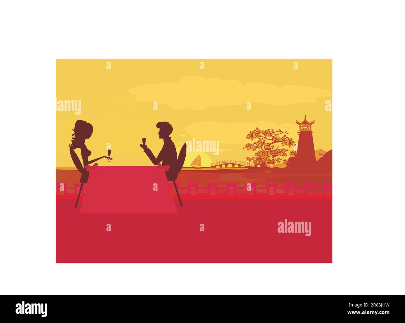 Romantic couple on beach Cut Out Stock Images &amp; Pictures - Alamy