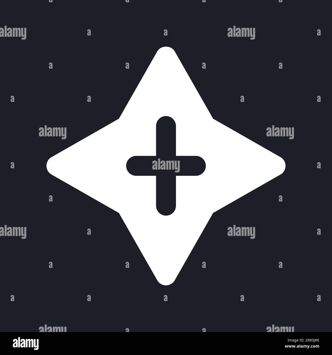 Blink transition white pixel perfect solid ui icon Stock Vector