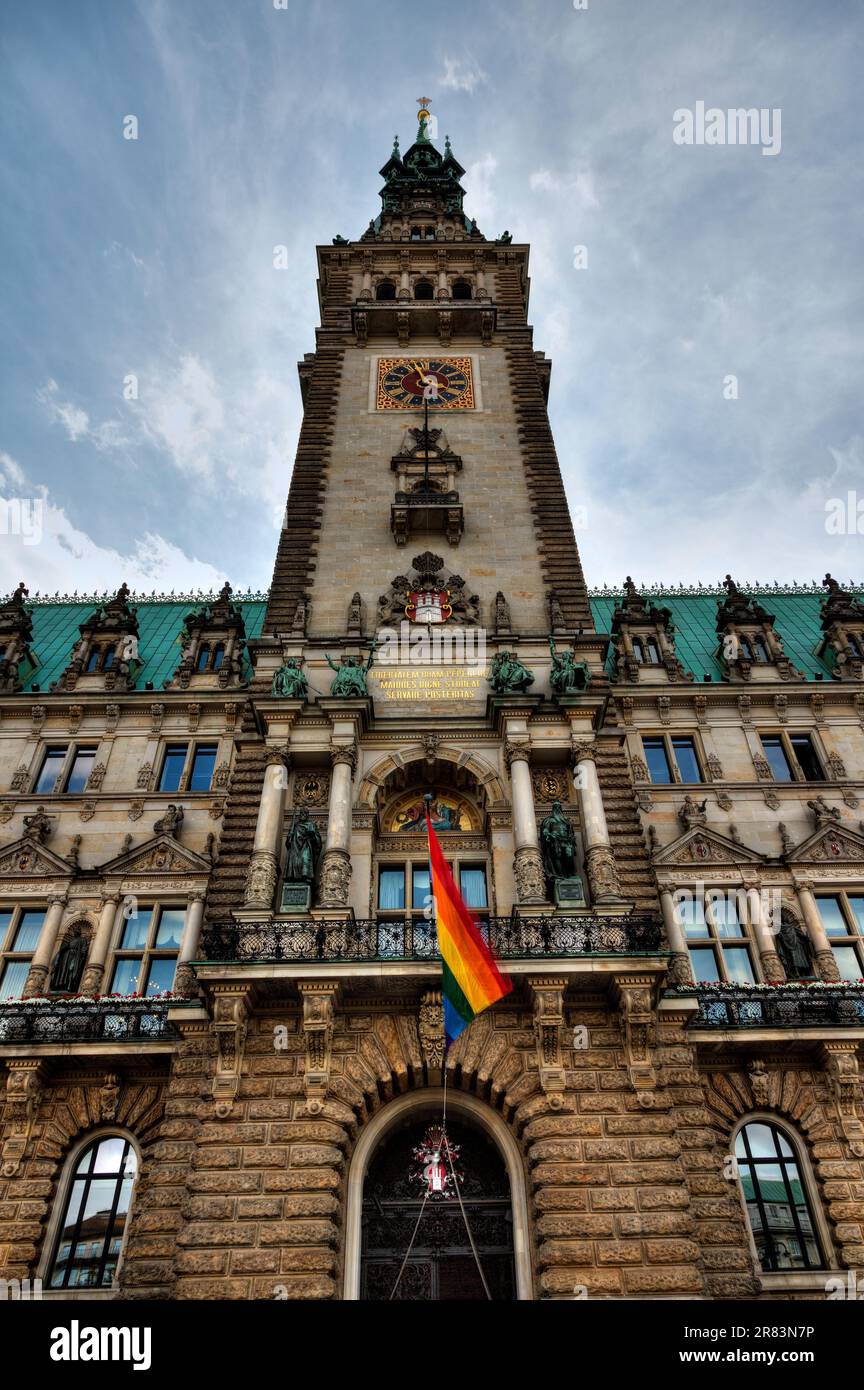 Free and Hanseatic City of Hamburg, Hamburg City Hall Stock Photo