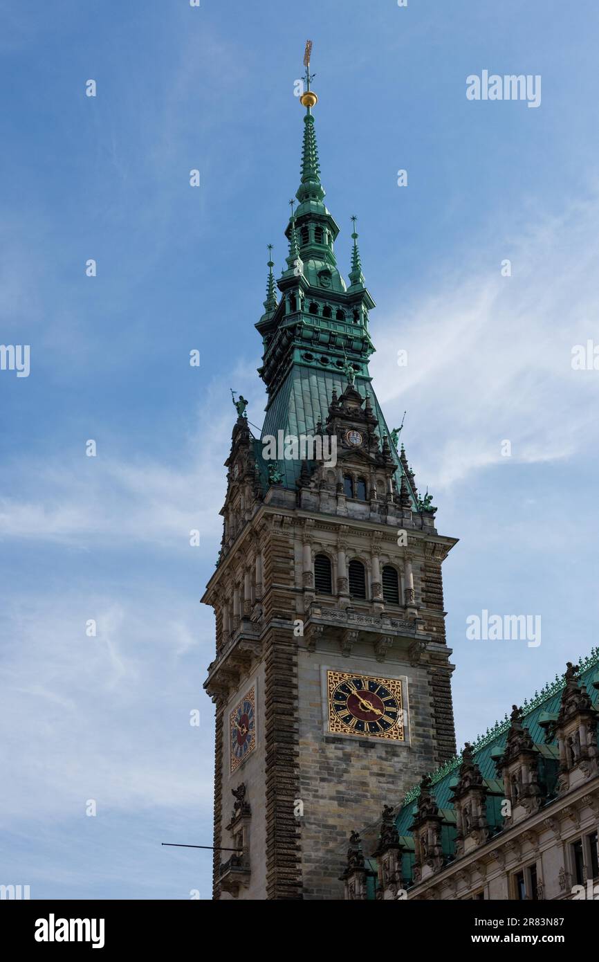 Free and Hanseatic City of Hamburg, Hamburg City Hall Stock Photo