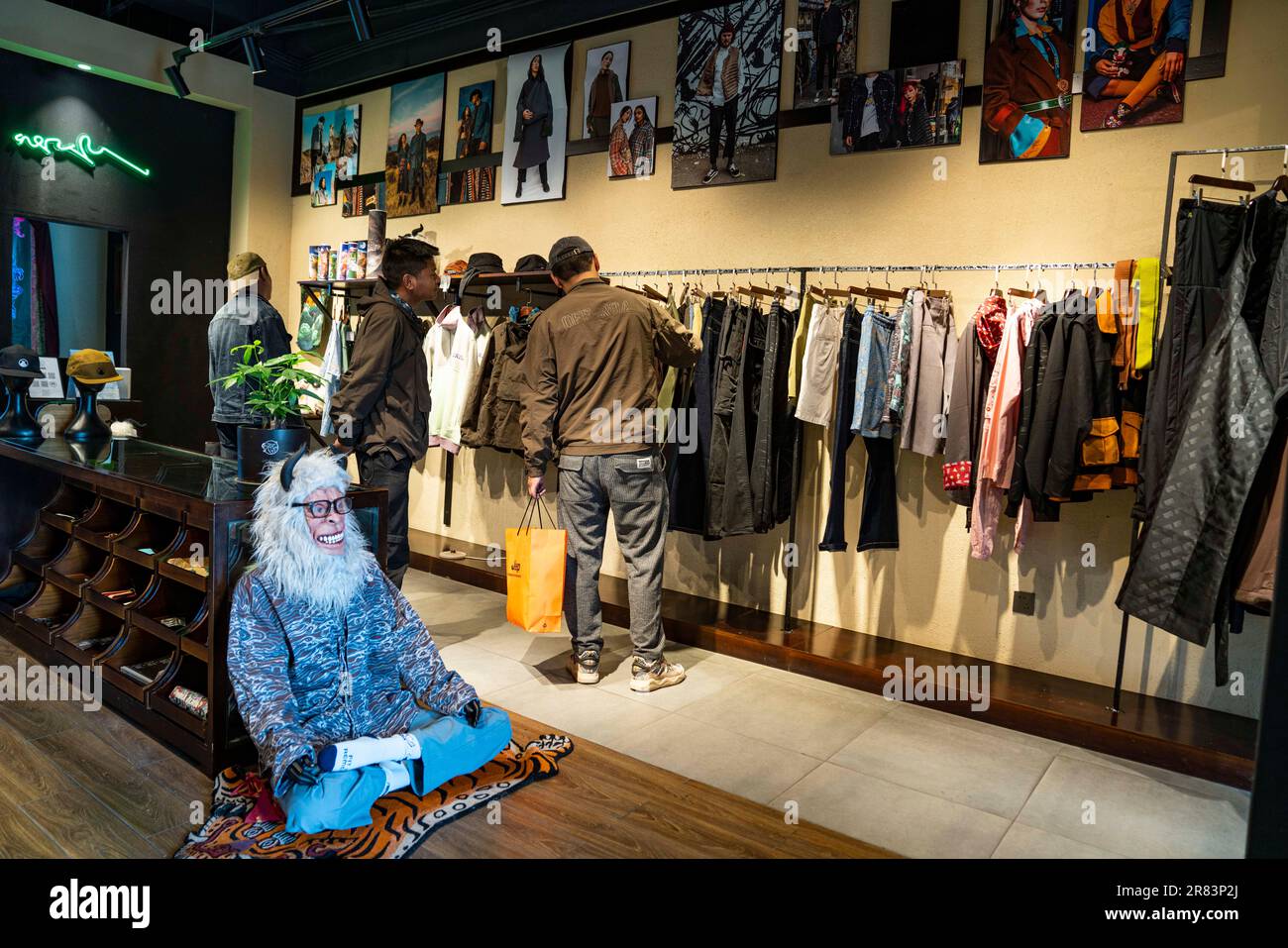 230619 LHASA June 19 2023 Xinhua People select clothes at a Tibetan style fashion store in Lhasa capital of southwest China s Tibet Autonomous Region June 18 2023. Since the 7th century
