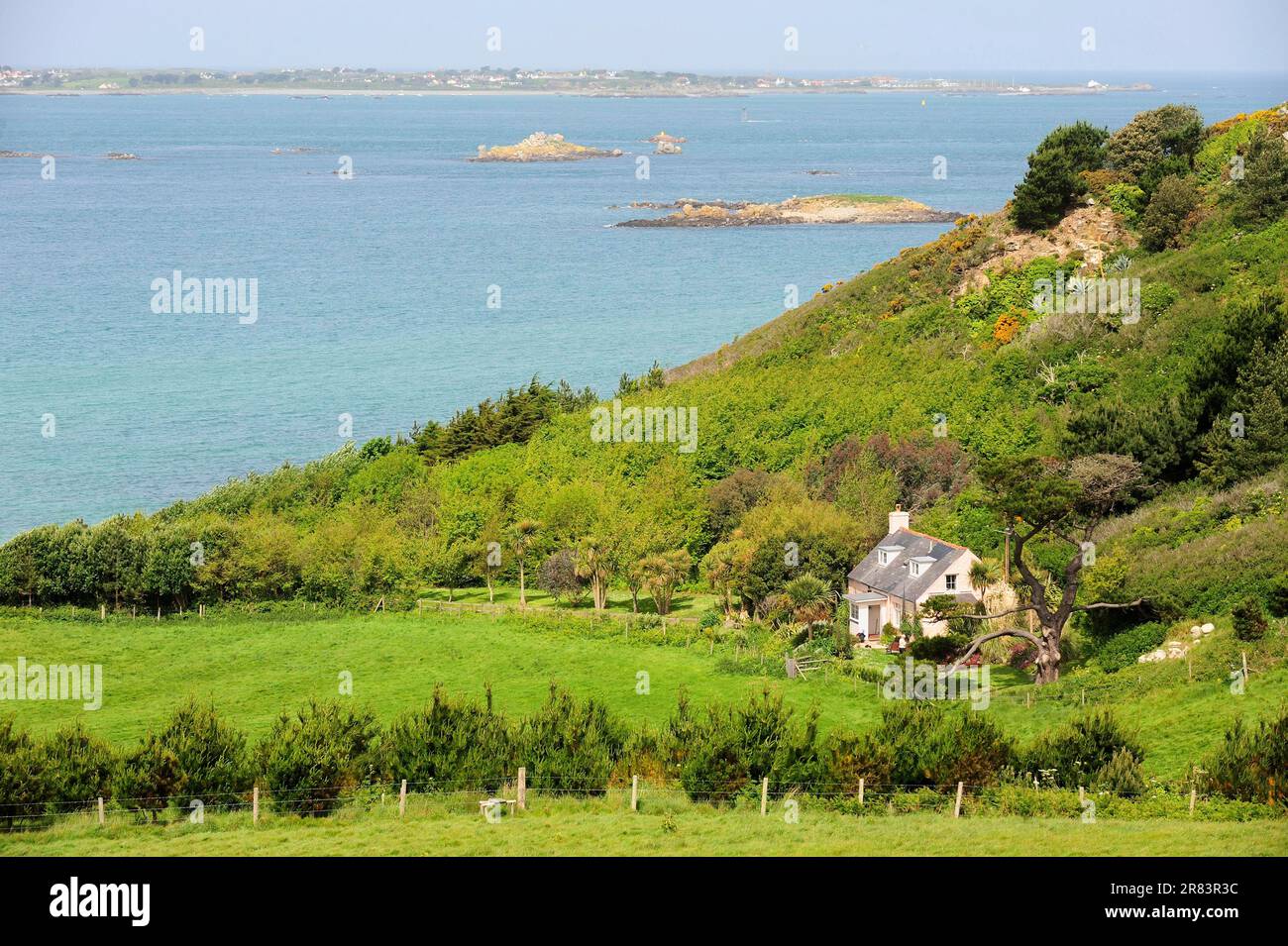 Traditional house, Herm Island, Channel Islands Stock Photo Alamy
