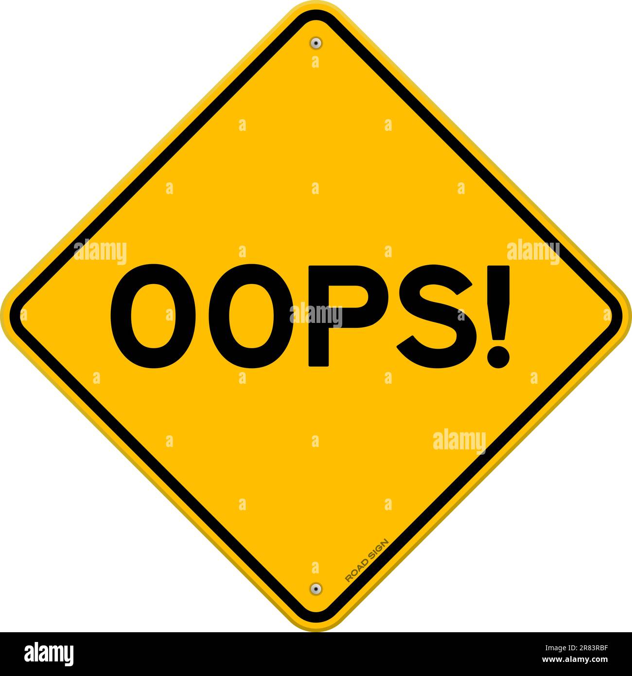 Illustration of Error copy on yellow background as sign Stock Vector ...