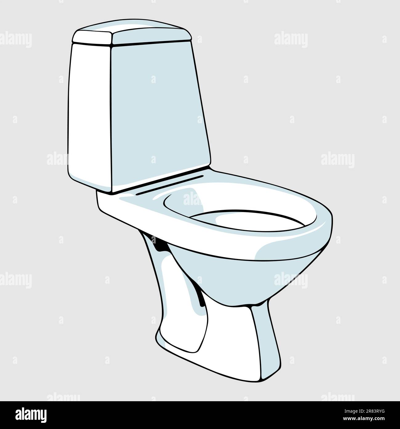 Toilet bowl without lid Stock Vector Image & Art Alamy