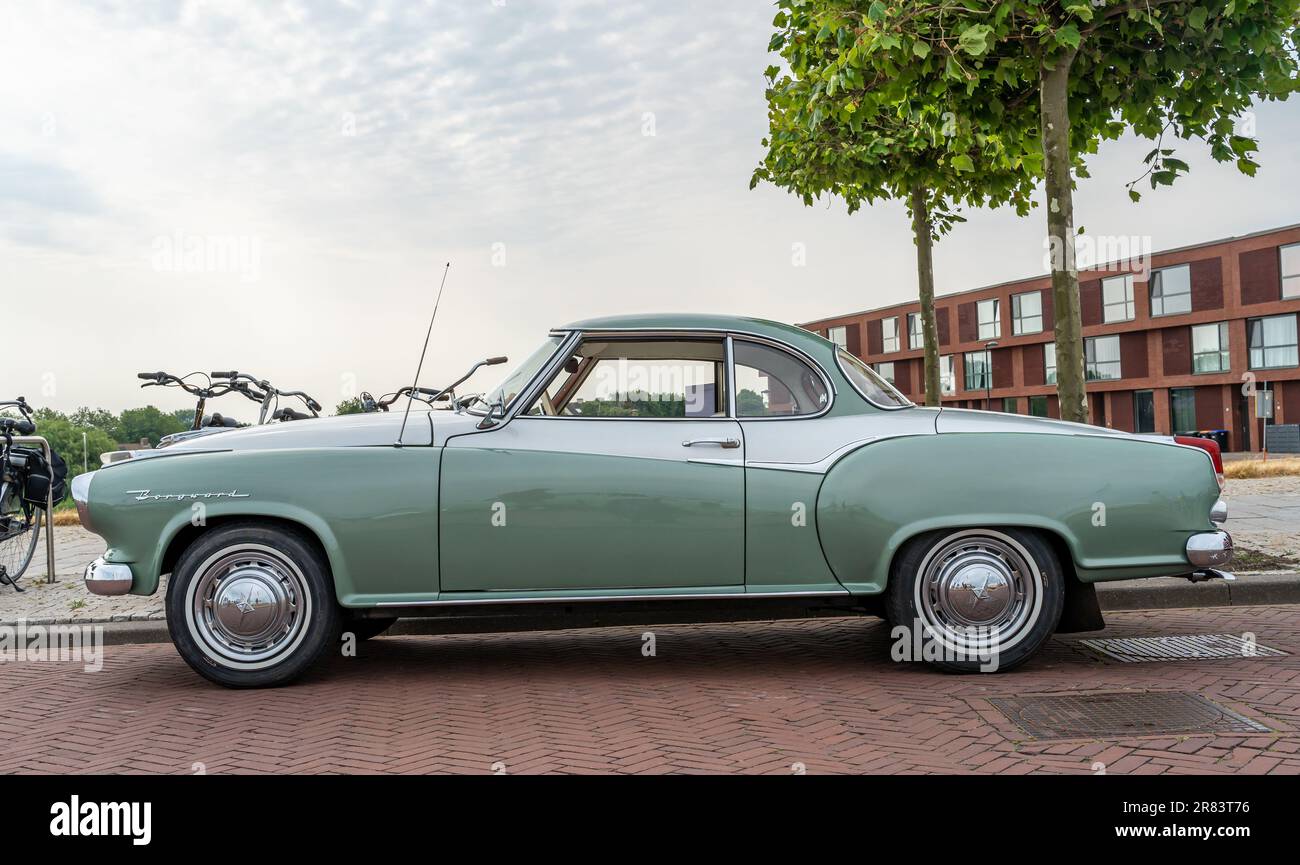 Lelystad, The Netherlands, 18.06.2023, Classic car Borgward Isabella Coupe from 1959 at The National Oldtimer Day Stock Photo