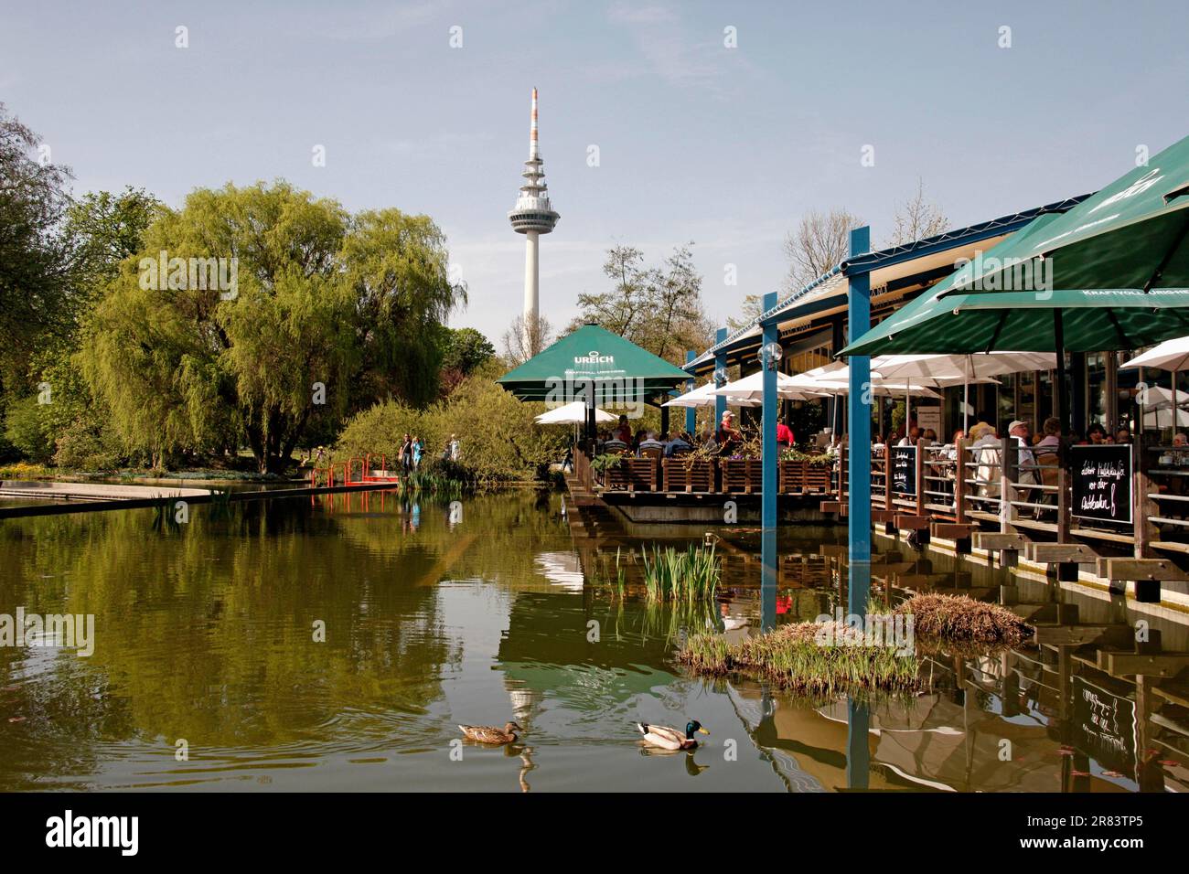 Television Tower, Garden Restaurant, Luisenpark, BadenWuerttemberg