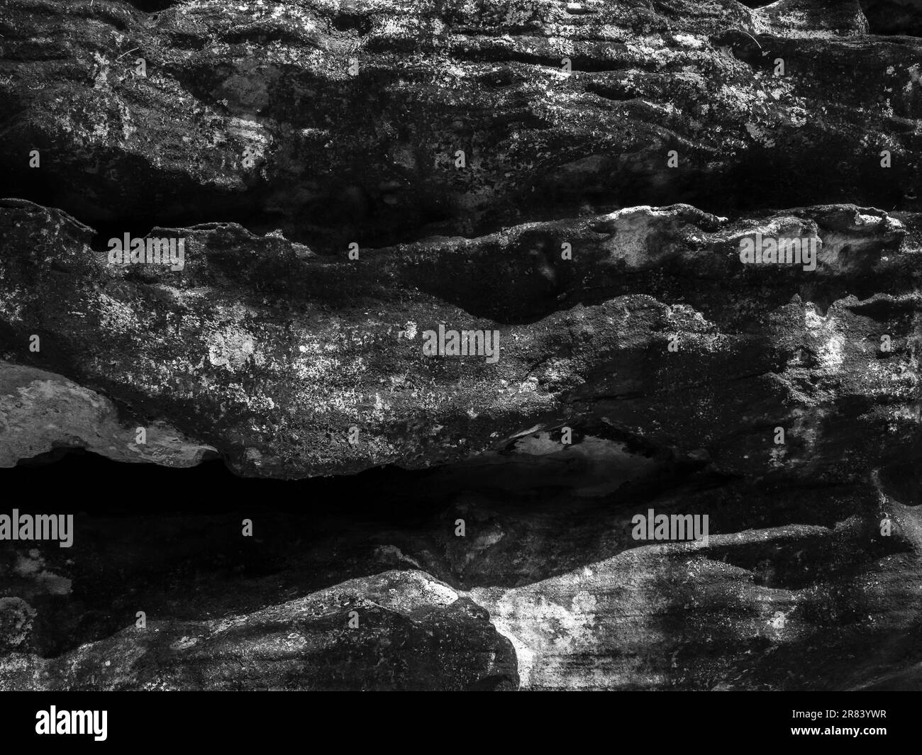 Closeup beautiful dark surface stone texture background, black and