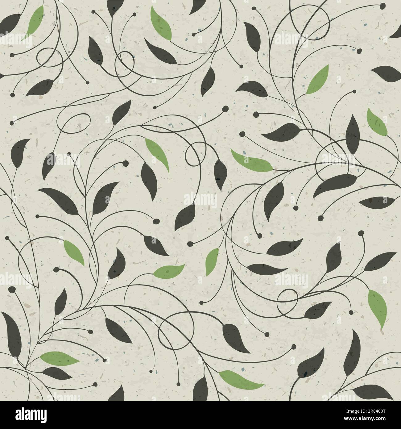 Seamless ecology pattern with leaves. Vector, EPS10 Stock Vector