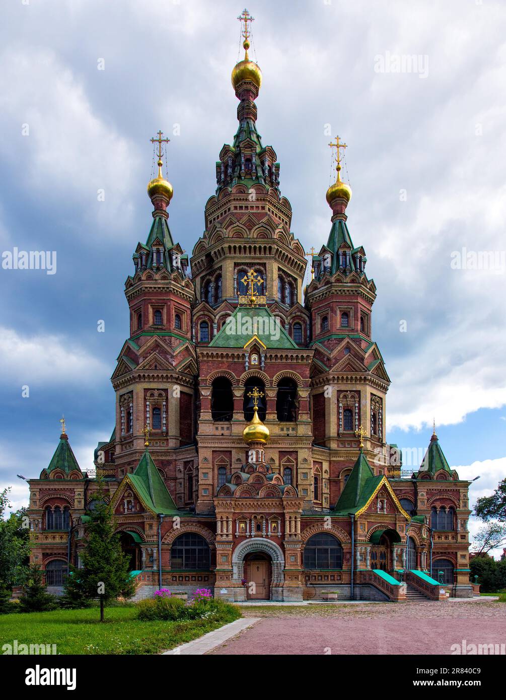 Saint Petersburg, Peter and Paul Cathedral. Saint Petersburg, Peter and Paul Cathedral (Peterhof) Stock Photo