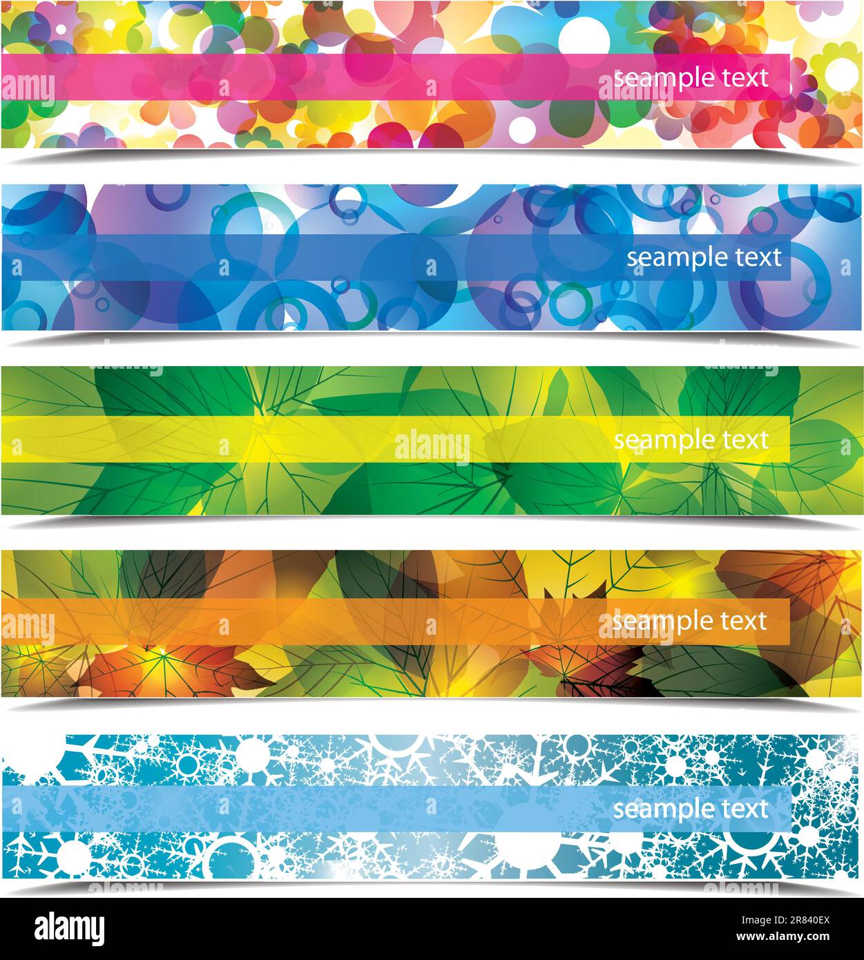 Vector set of abstract banners hi-res stock photography and images - Alamy