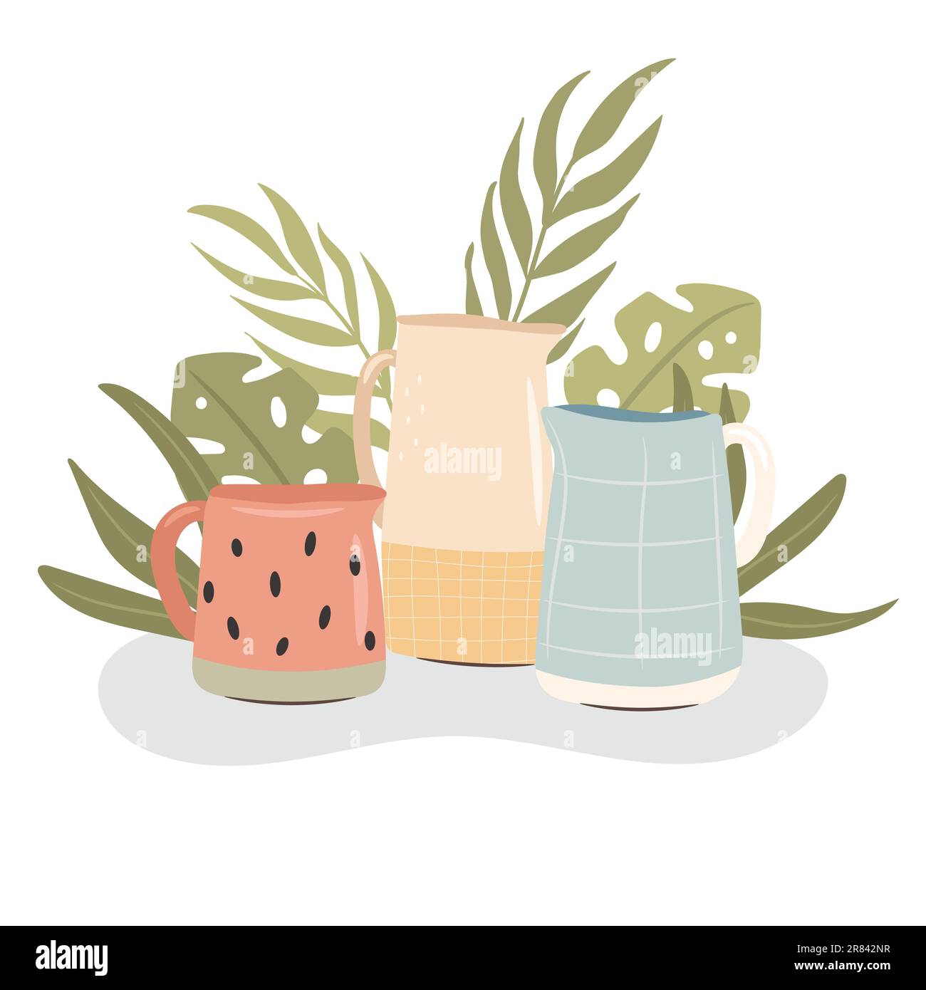 Pottery workshop studio. Vector illustration Stock Vector
