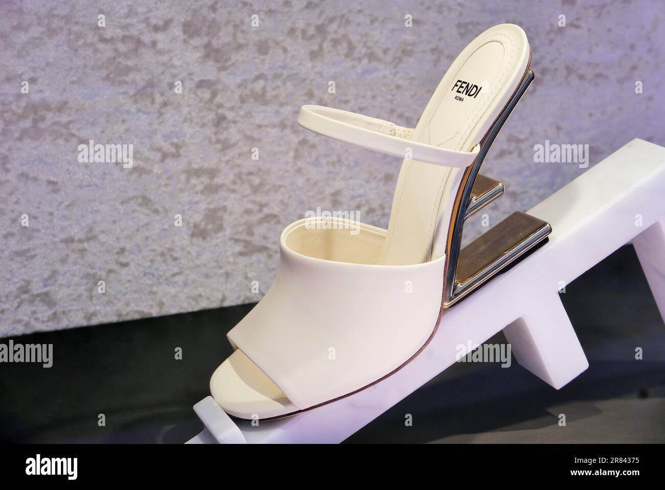 FENDI WOMEN'S SHOES ON DISPLAY INSIDE THE FASHION BOUTIQUE Stock Photo -  Alamy