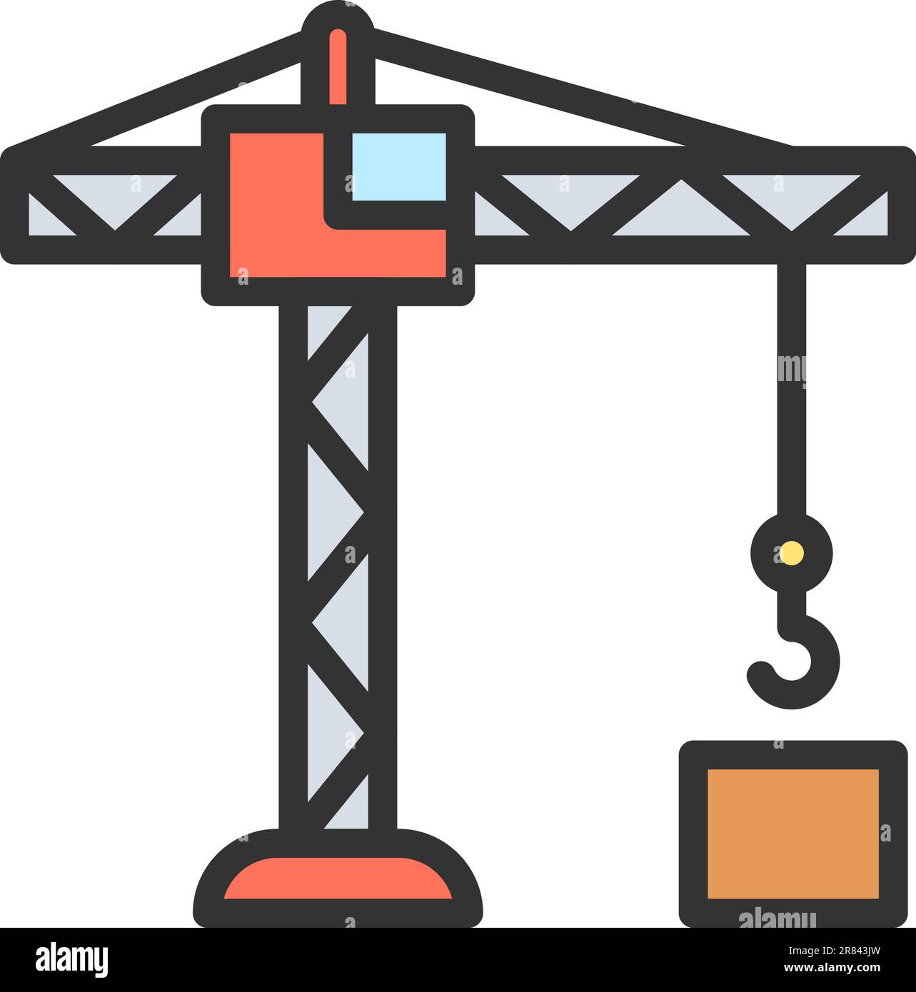 Crane Tower icon vector image Stock Vector Image & Art - Alamy