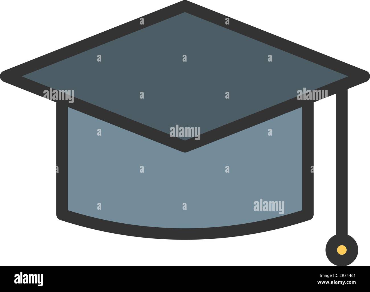 Mortarboard icon vector image. Stock Vector