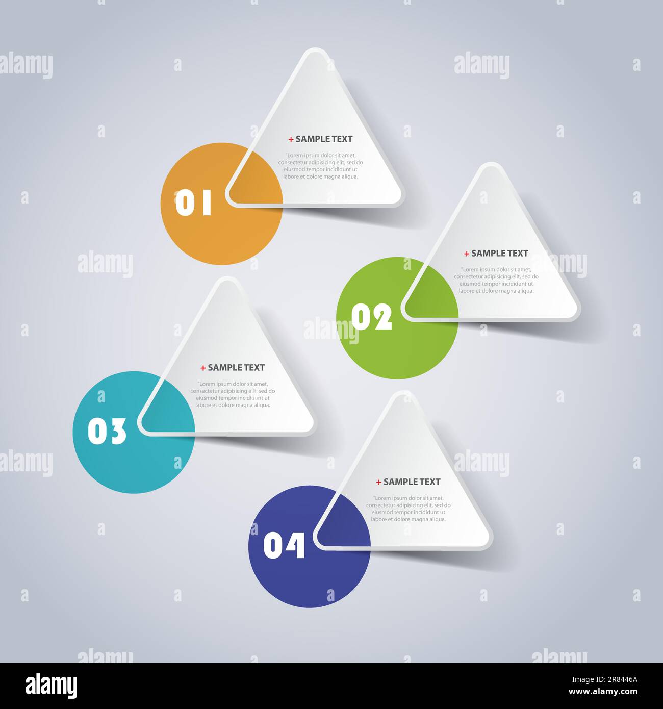 Colorful Minimal Paper Cut Infographics Design, Presentation Template ...