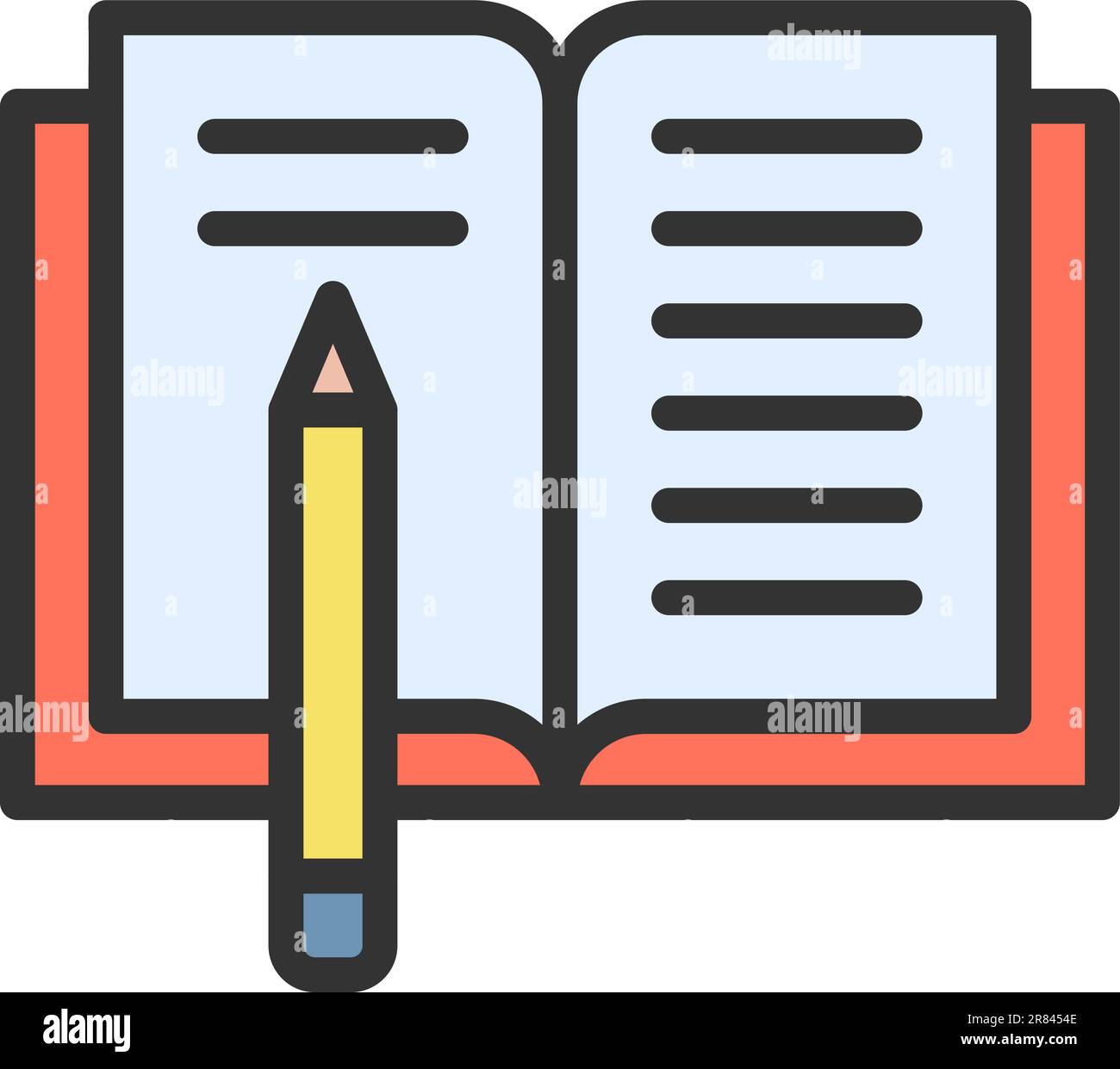 Homework icon vector image Stock Vector Image & Art - Alamy