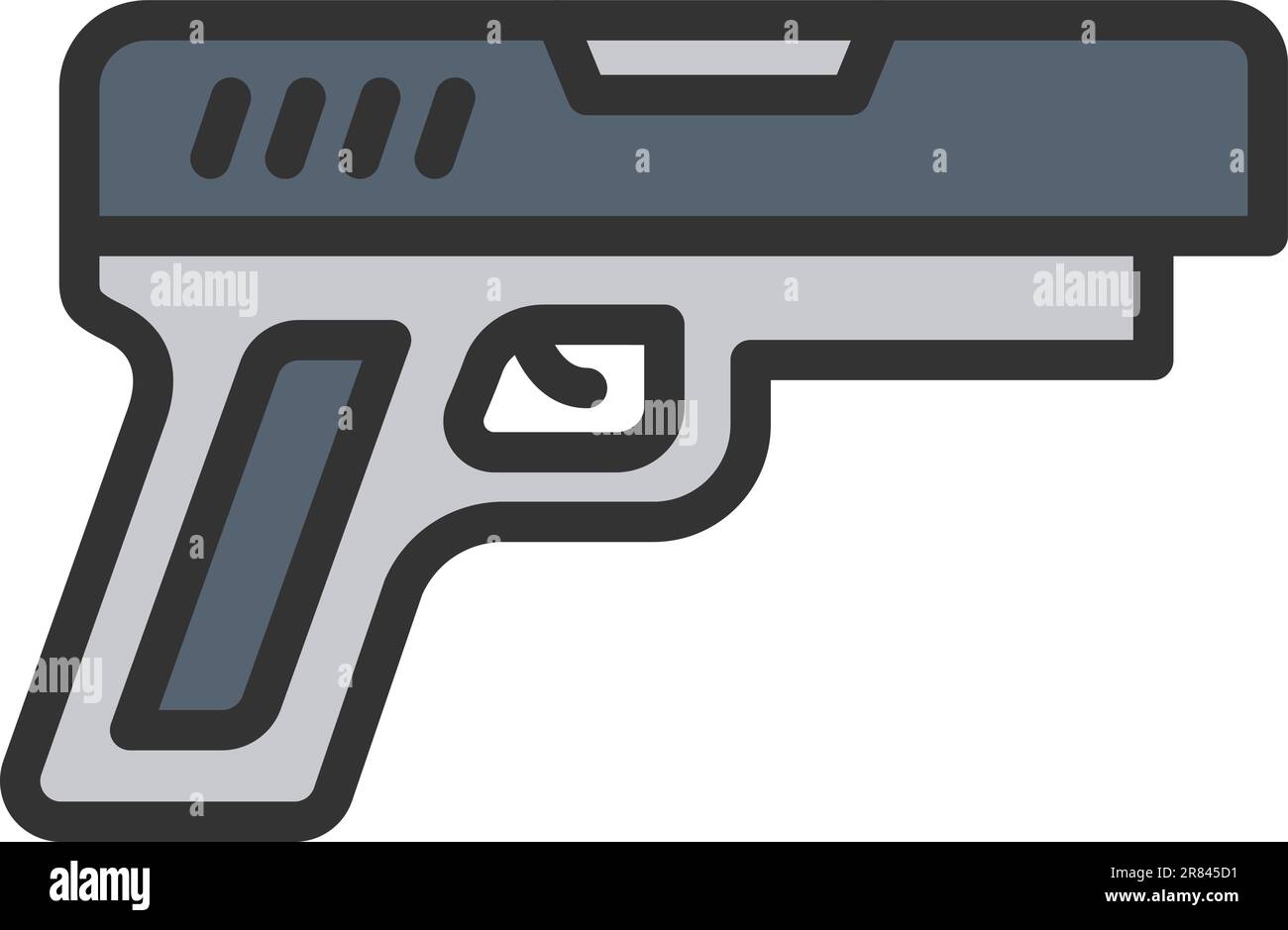 Pistol icon vector image. Stock Vector