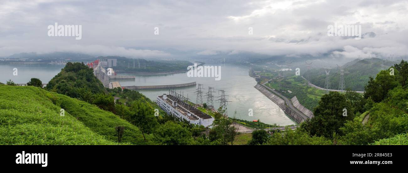 Yichang, China. 18th June, 2023. Aerial photo shows the Three Gorges ...
