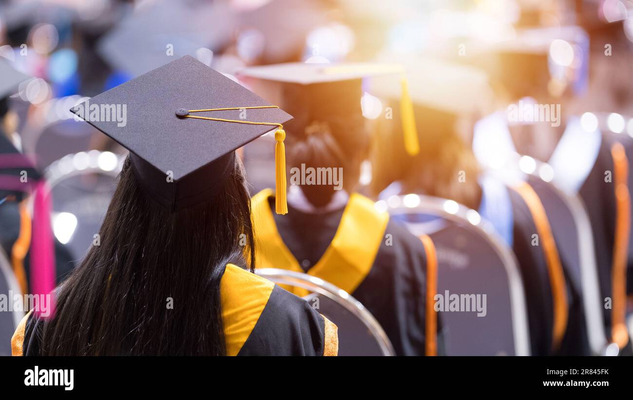 Graduate wearing academic gown hi-res stock photography and images - Alamy