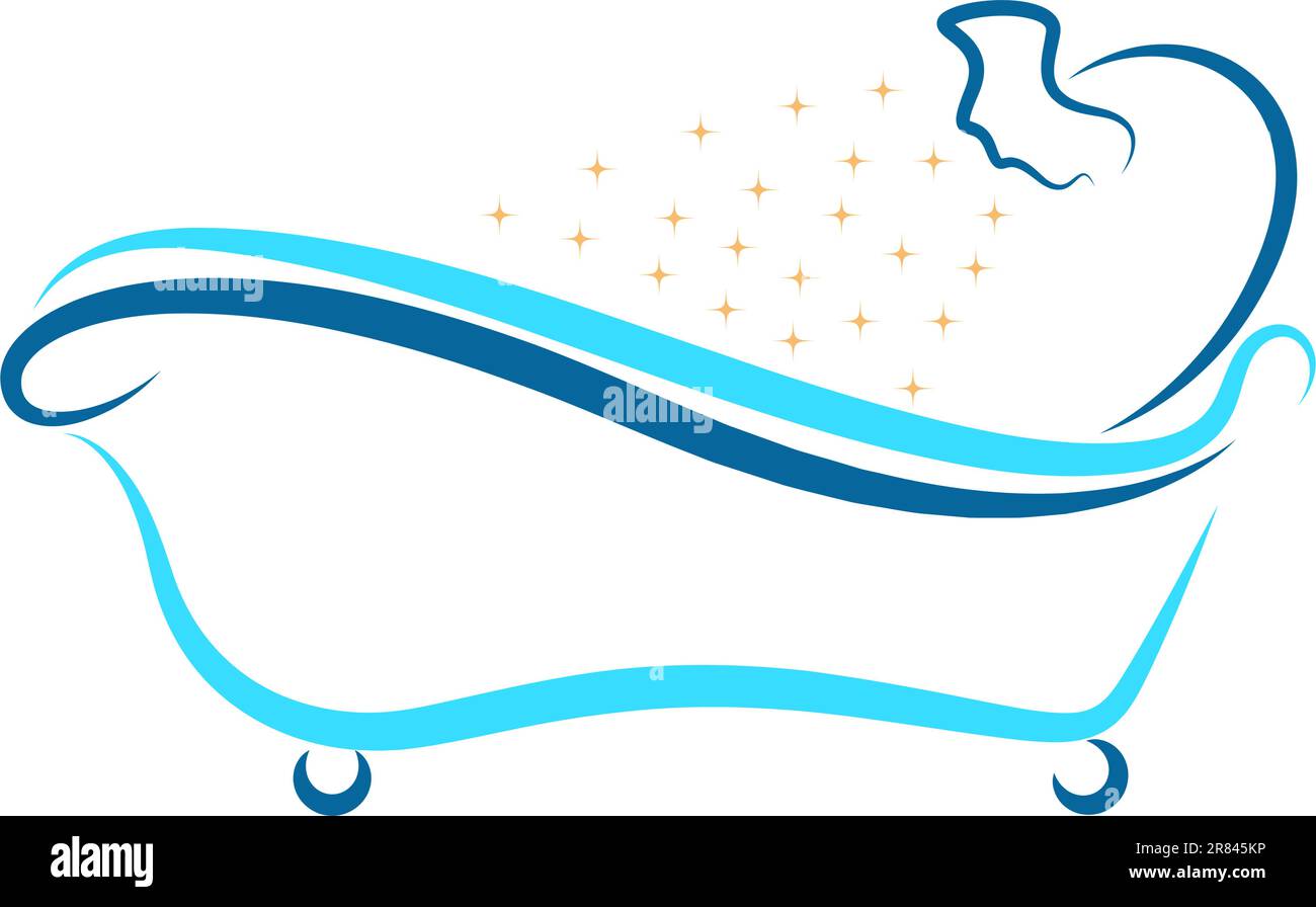 Bathtub logo icon design illustration Stock Vector Image & Art - Alamy