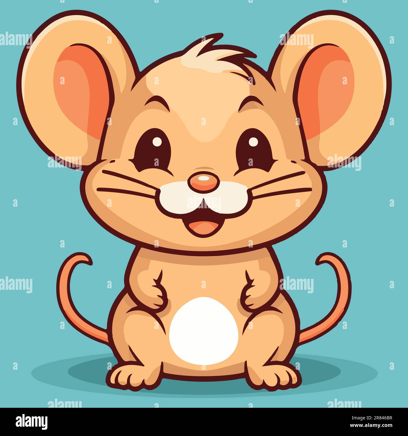 Cute Mascot Mouse vector illustration Stock Vector Image & Art - Alamy