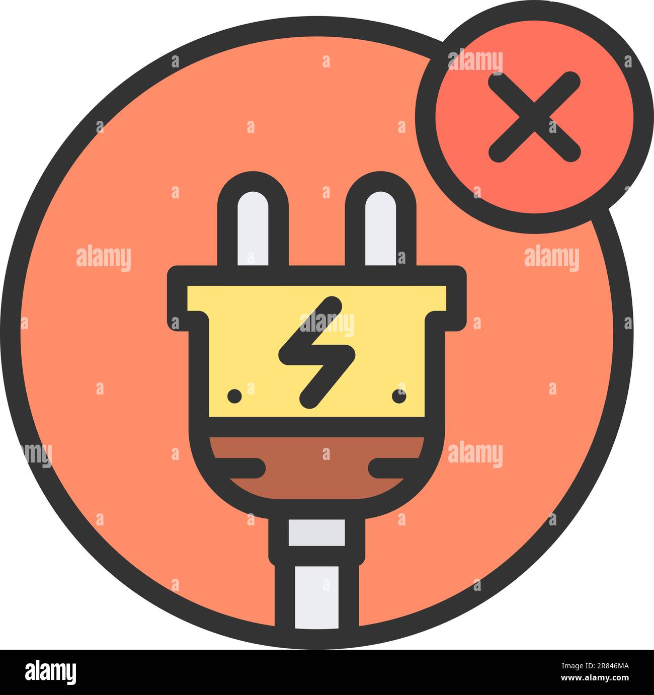 No Electricity icon vector image Stock Vector Image & Art Alamy