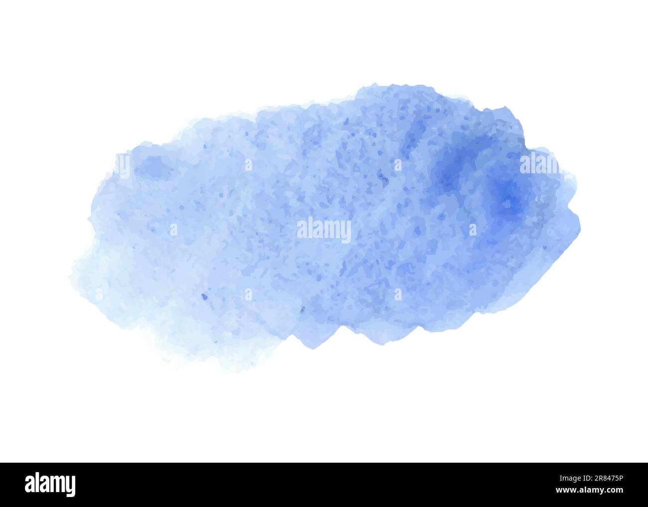 Watercolor stain isolated on a white background. Blurry paint