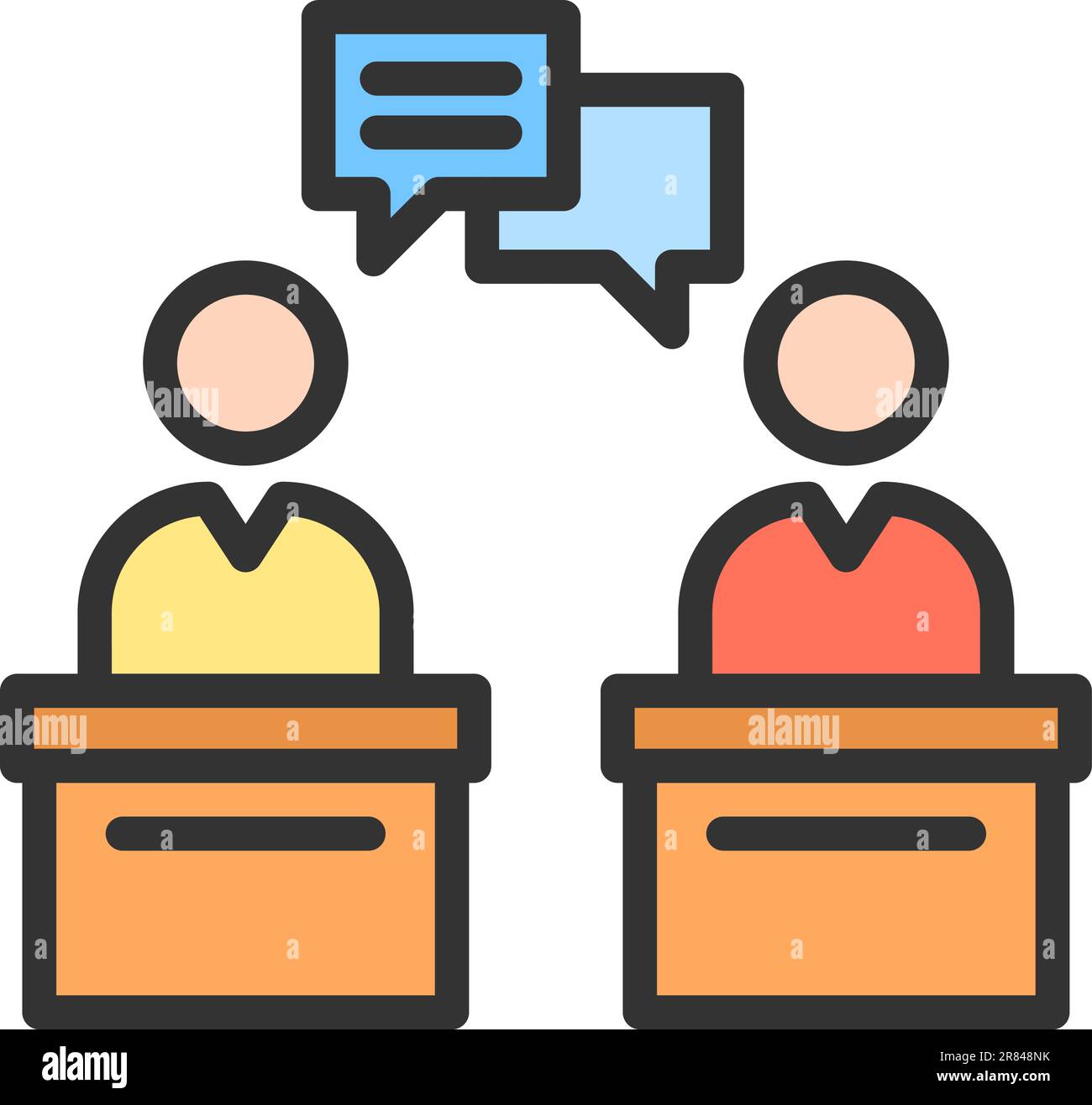 Debate icon vector image Stock Vector Image & Art - Alamy
