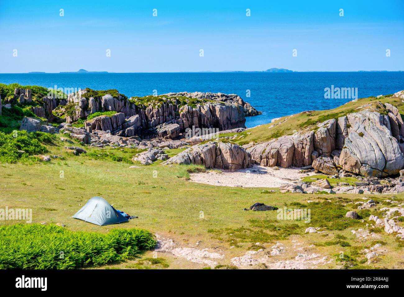 wild camping on the coast of the Isle of Mull, Scotland, UK Stock Photo Alamy