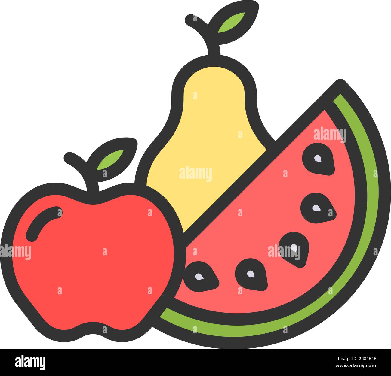 Fruit icon vector image Stock Vector Image & Art - Alamy